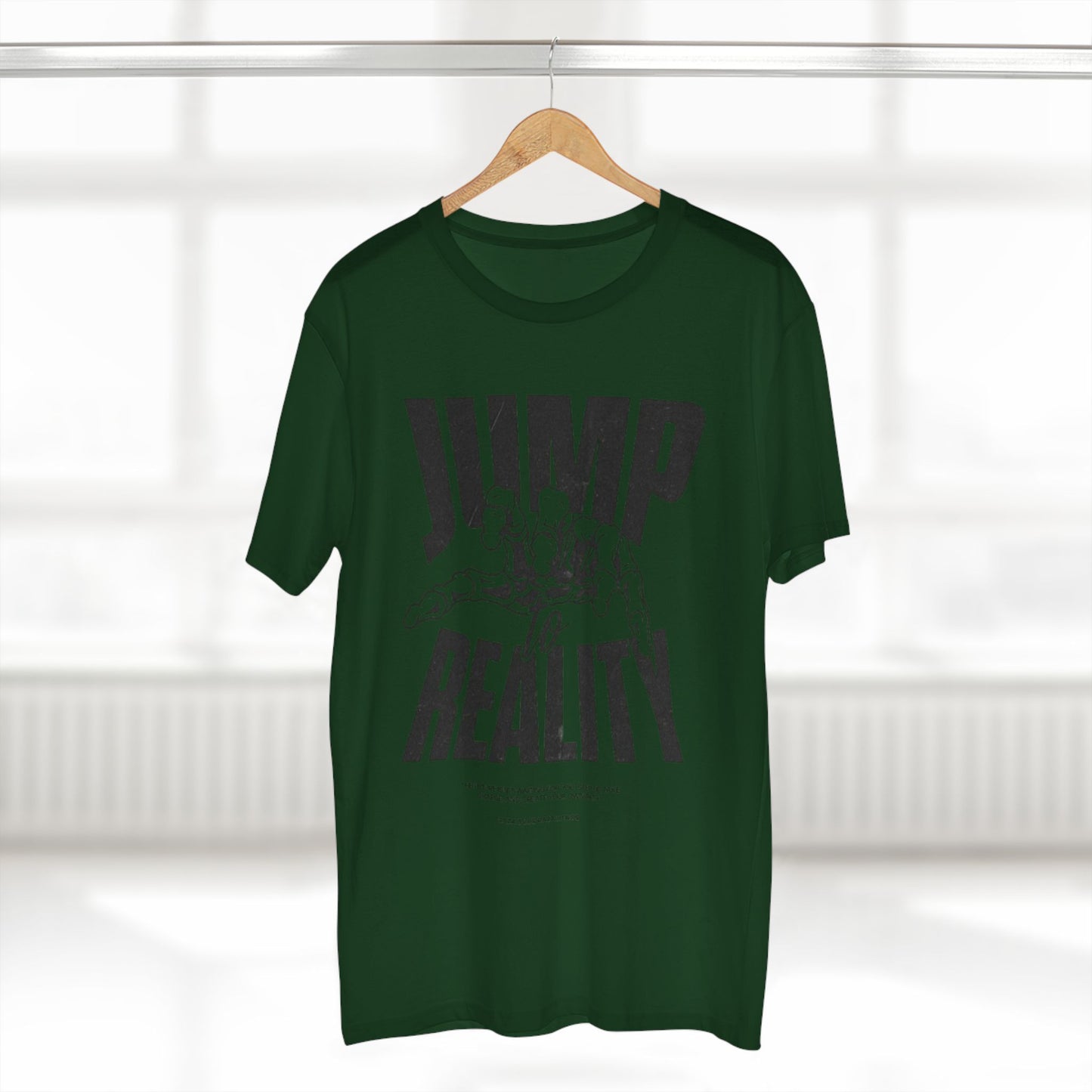 Jump to Reality Graphic Tee - Trendy Adult Staple T-Shirt, Motivation Apparel, Casual Wear, Gift for Creatives, Exciting Style
