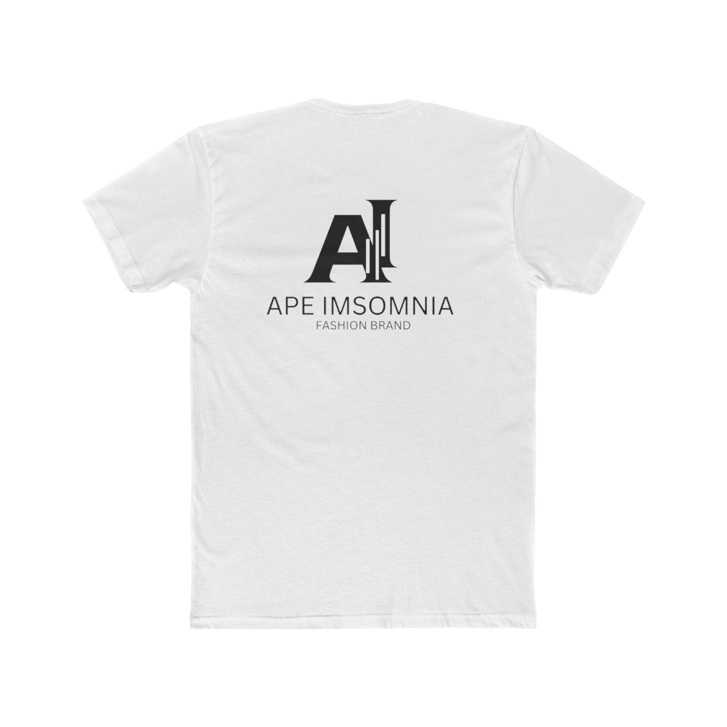 Unisex Cotton Crew Tee with Funky Ape Design, Funny Graphic Tee for Animal Lovers, Casual Wear, Gift for Birthdays, Unique T-Shirt