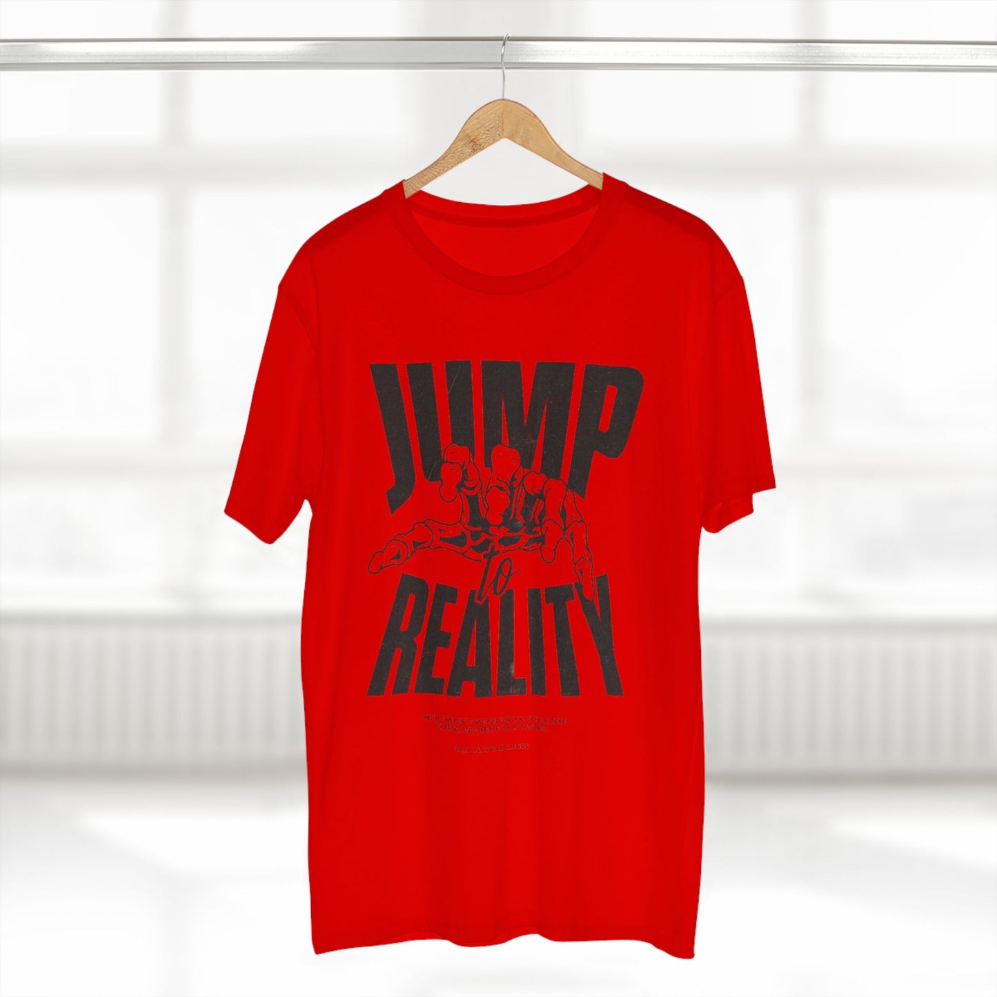 Jump to Reality Graphic Tee - Trendy Adult Staple T-Shirt, Motivation Apparel, Casual Wear, Gift for Creatives, Exciting Style