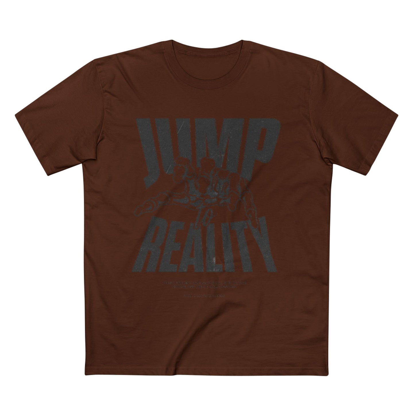 Jump to Reality Graphic Tee - Trendy Adult Staple T-Shirt, Motivation Apparel, Casual Wear, Gift for Creatives, Exciting Style