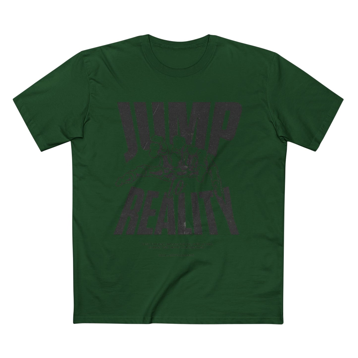 Jump to Reality Graphic Tee - Trendy Adult Staple T-Shirt, Motivation Apparel, Casual Wear, Gift for Creatives, Exciting Style