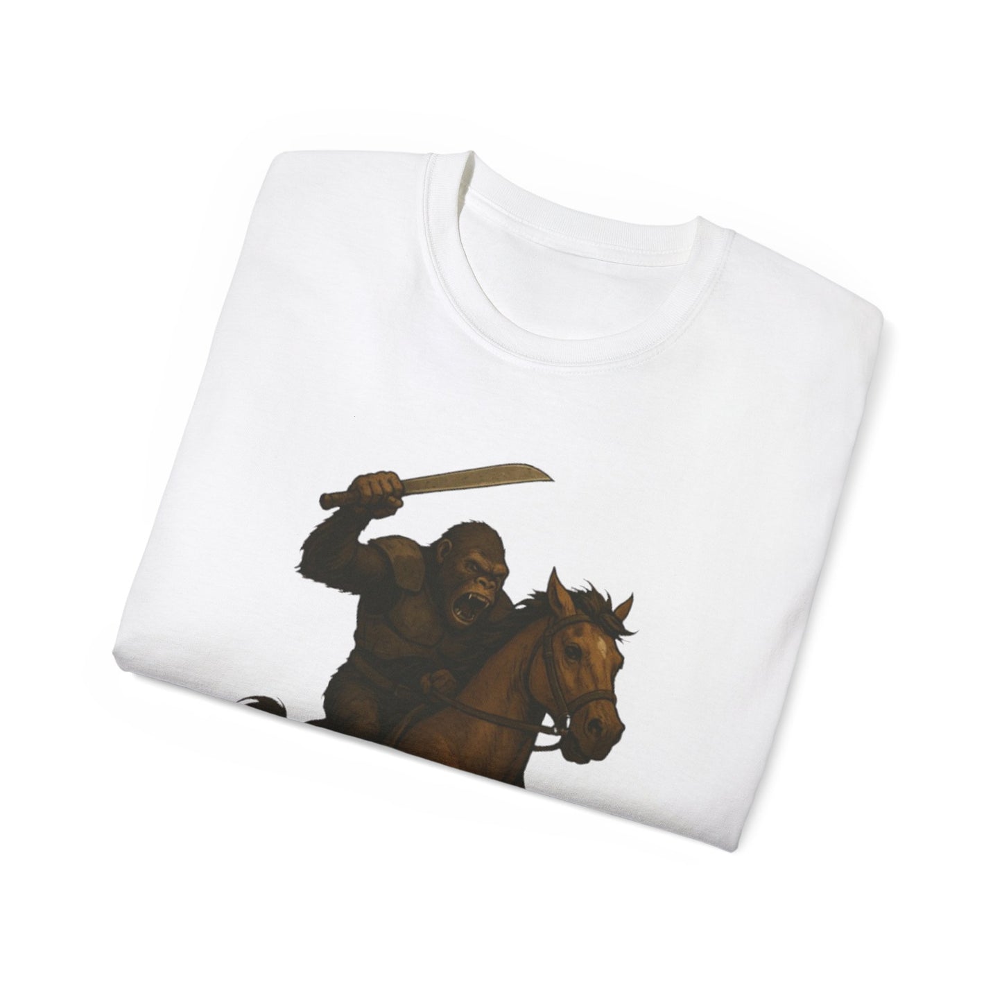 Epic Warrior Horse Riding Unisex Tee, Adventure T-Shirt, Gift for Horse Lovers, Cool Casual Wear, Birthday Present, Fun Graphic Tee