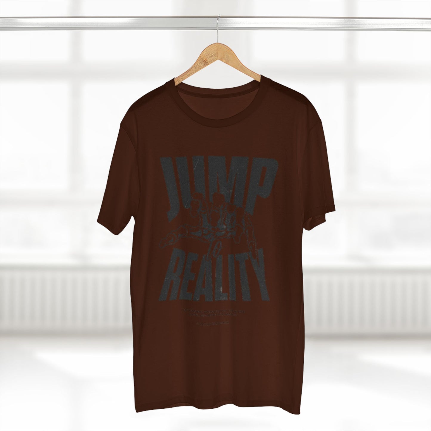 Jump to Reality Graphic Tee - Trendy Adult Staple T-Shirt, Motivation Apparel, Casual Wear, Gift for Creatives, Exciting Style