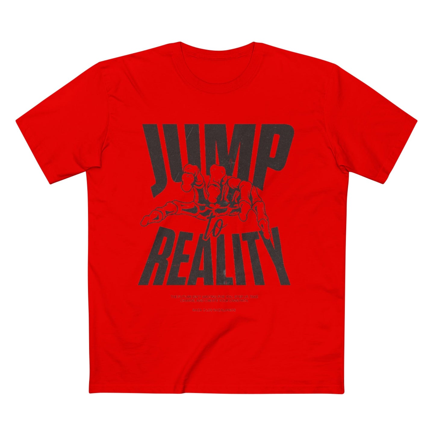 Jump to Reality Graphic Tee - Trendy Adult Staple T-Shirt, Motivation Apparel, Casual Wear, Gift for Creatives, Exciting Style