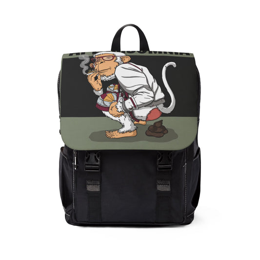 Raven Crest Shoulder Backpack — Bold Graphic Casual Daypack
