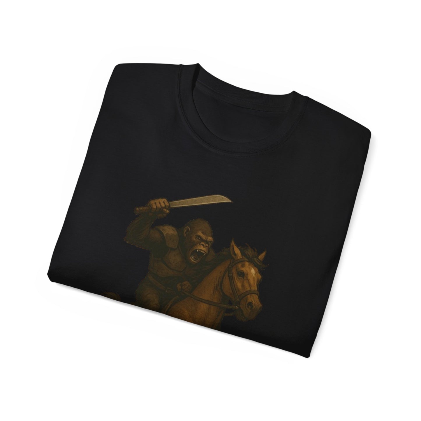 Epic Warrior Horse Riding Unisex Tee, Adventure T-Shirt, Gift for Horse Lovers, Cool Casual Wear, Birthday Present, Fun Graphic Tee