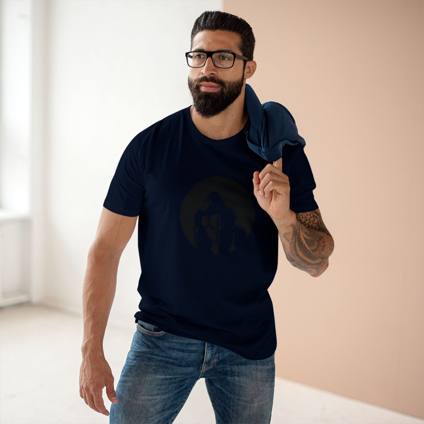 Bold Gorilla Graphic Tee, Casual Wear, Animal Lover Gift, Unique T-Shirt, Comfortable Everyday Staple