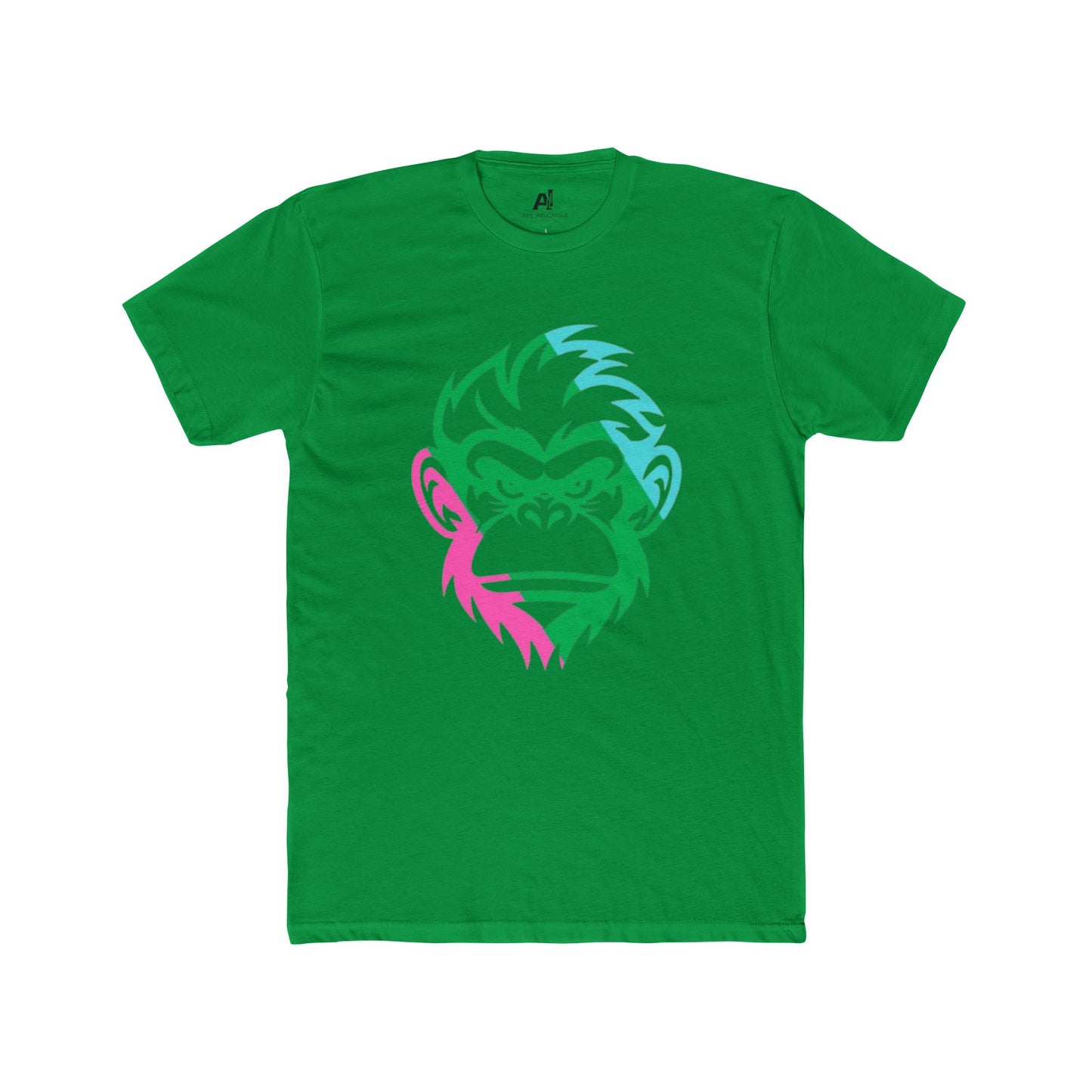 Unisex Cotton Crew Tee with Funky Ape Design, Funny Graphic Tee for Animal Lovers, Casual Wear, Gift for Birthdays, Unique T-Shirt