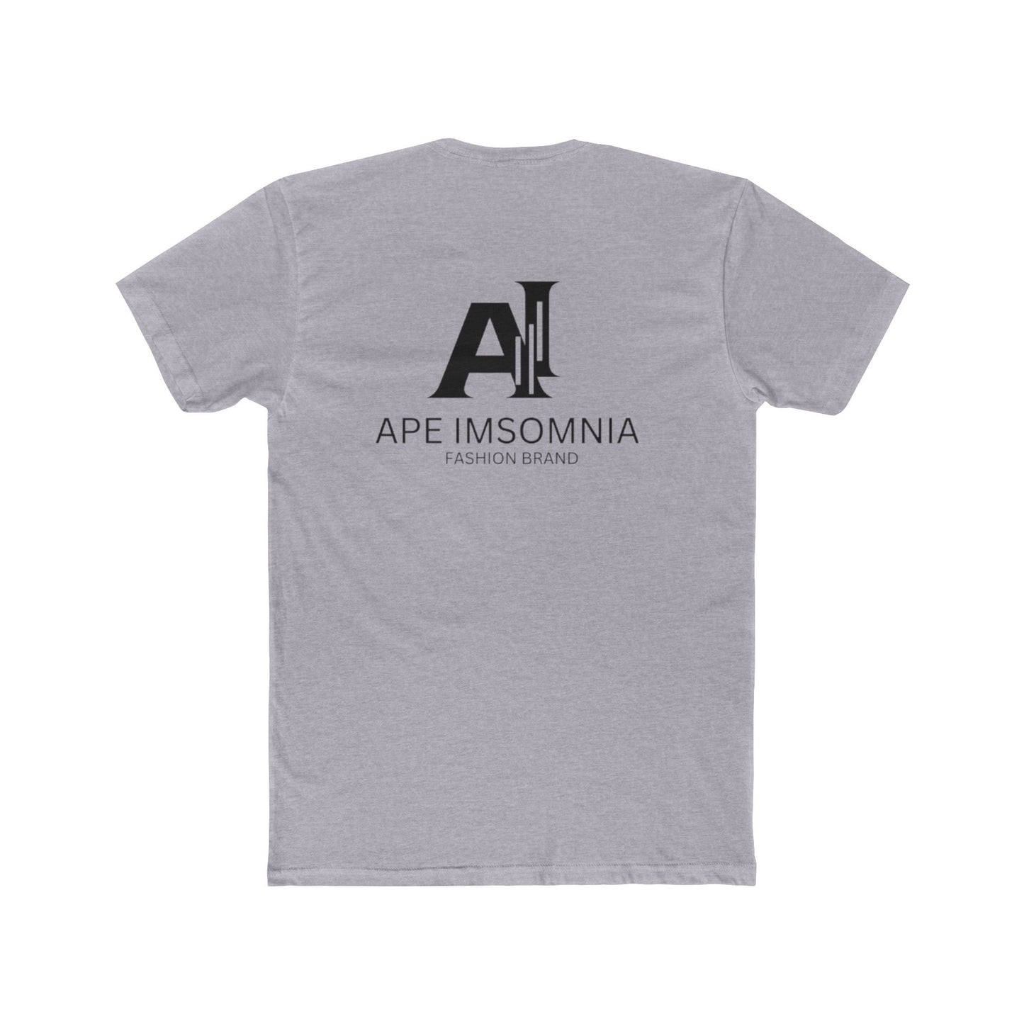 Unisex Cotton Crew Tee with Funky Ape Design, Funny Graphic Tee for Animal Lovers, Casual Wear, Gift for Birthdays, Unique T-Shirt