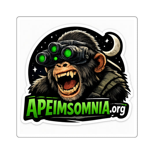 Sticker — ApeInsomnia.org Night Vision Monkey Logo