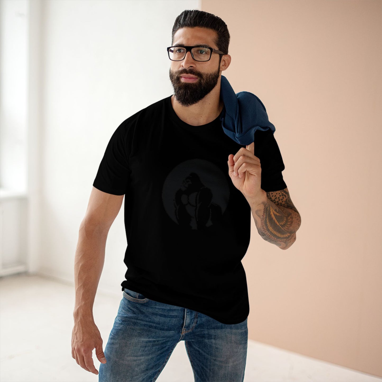Bold Gorilla Graphic Tee, Casual Wear, Animal Lover Gift, Unique T-Shirt, Comfortable Everyday Staple
