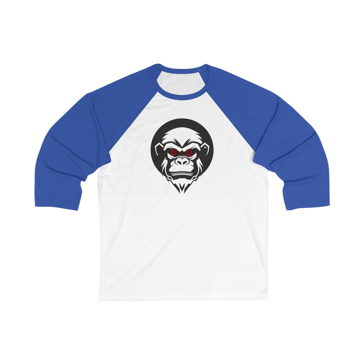 Unisex 3/4 Sleeve Baseball Tee - Bold Gorilla Design, Casual Sports Shirt, Perfect Gift for Gamers, Sports Fans, Birthday & Holiday Wear