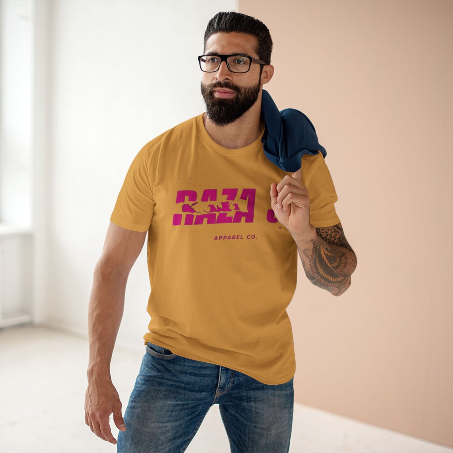 Stylish Graphic Tee, RAZA 3 Apparel Shirt, Casual Everyday Wear, Gift for Friends, Comfortable Summer Top