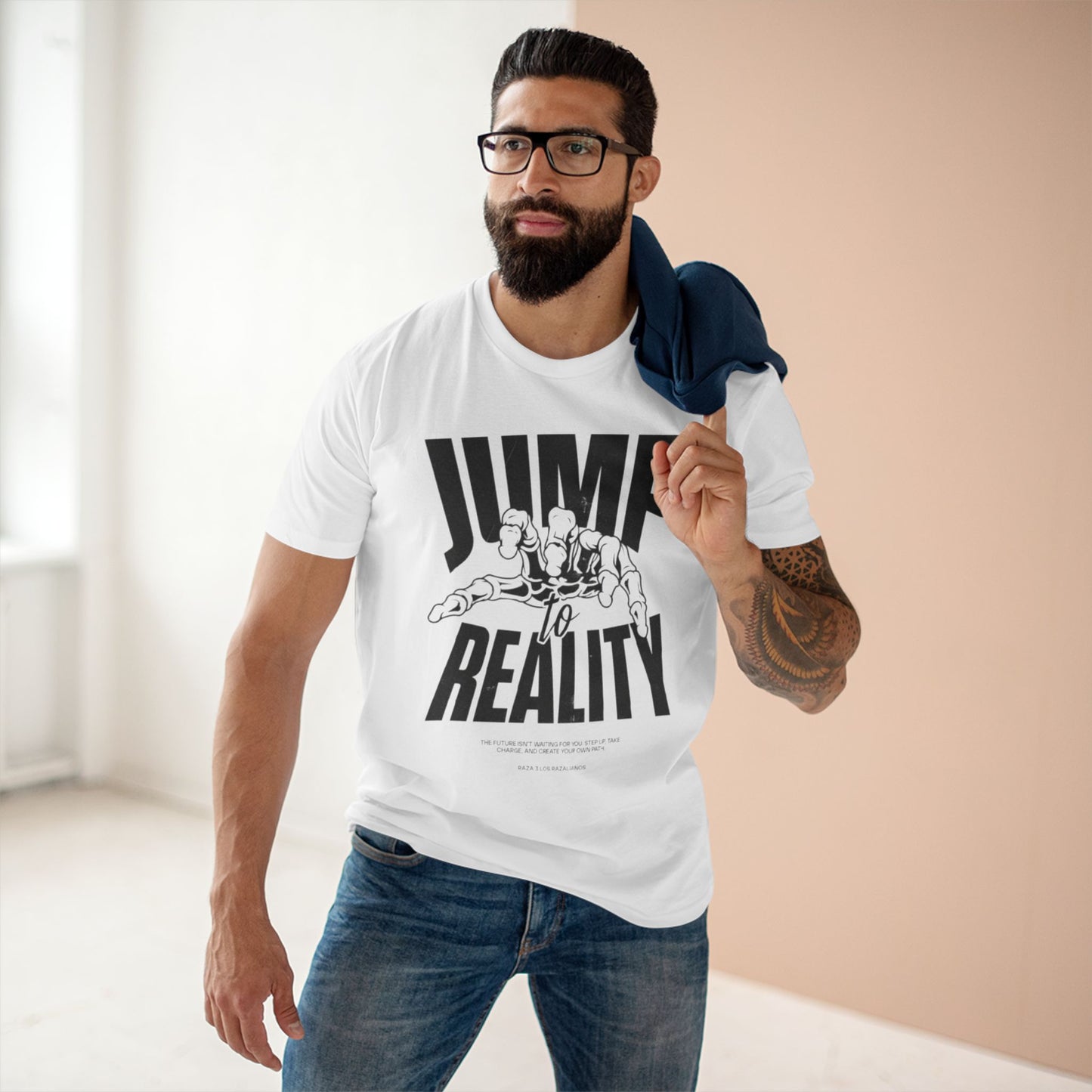 Jump to Reality Graphic Tee - Trendy Adult Staple T-Shirt, Motivation Apparel, Casual Wear, Gift for Creatives, Exciting Style
