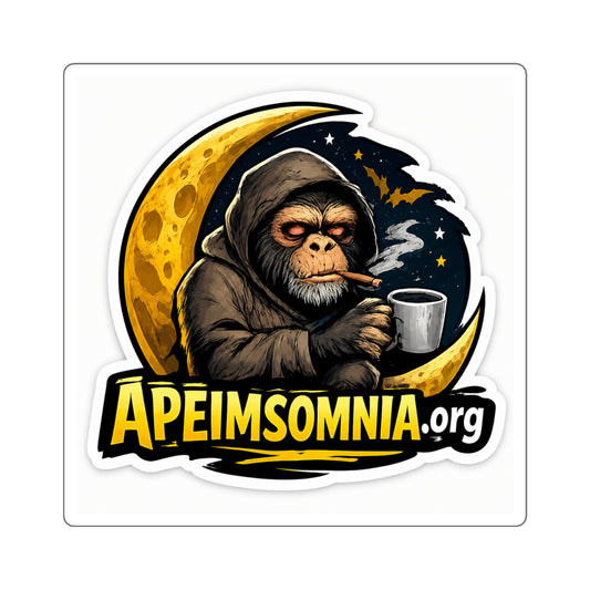 Sticker — ApeInsomnia.org Night Monkey Logo
