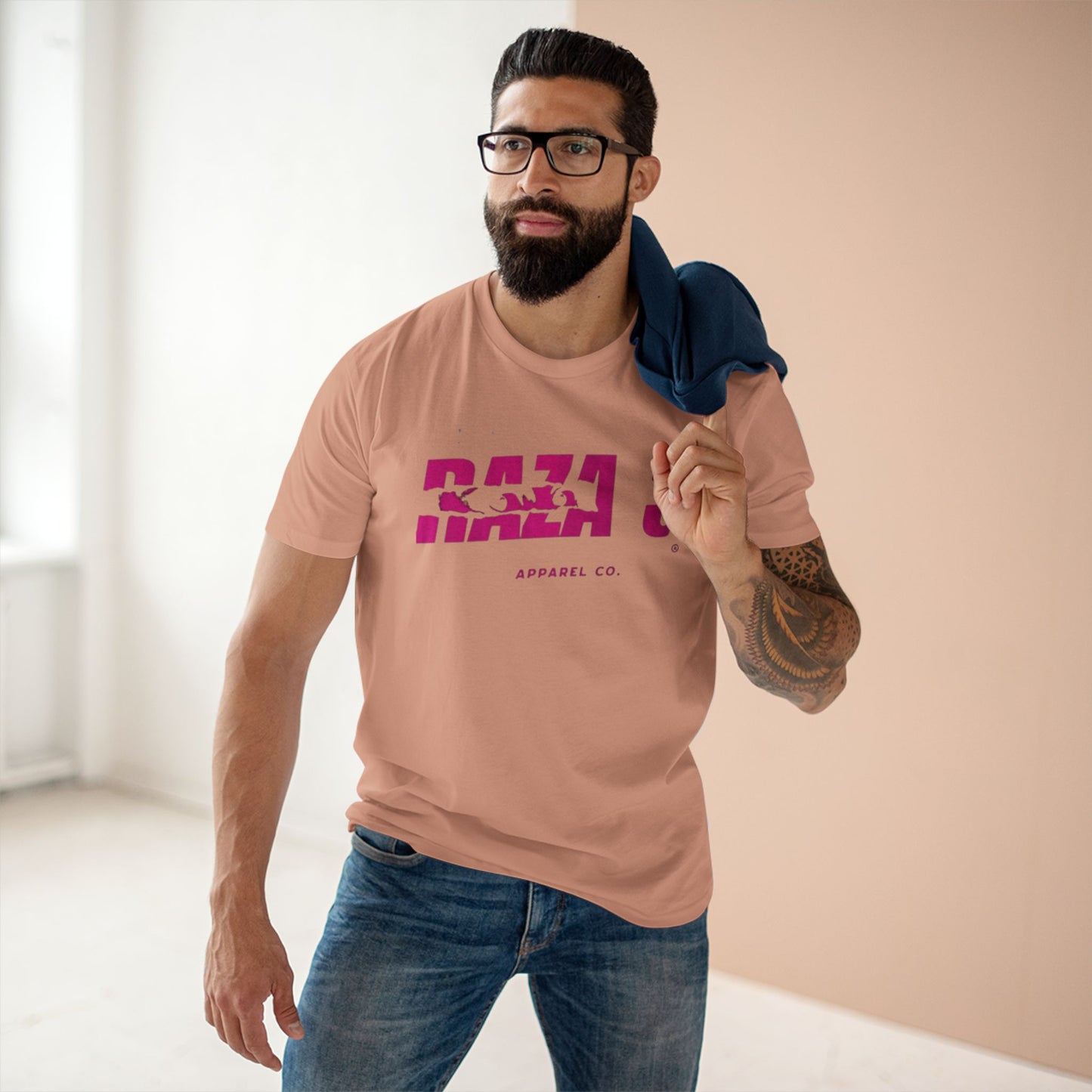 Stylish Graphic Tee, RAZA 3 Apparel Shirt, Casual Everyday Wear, Gift for Friends, Comfortable Summer Top