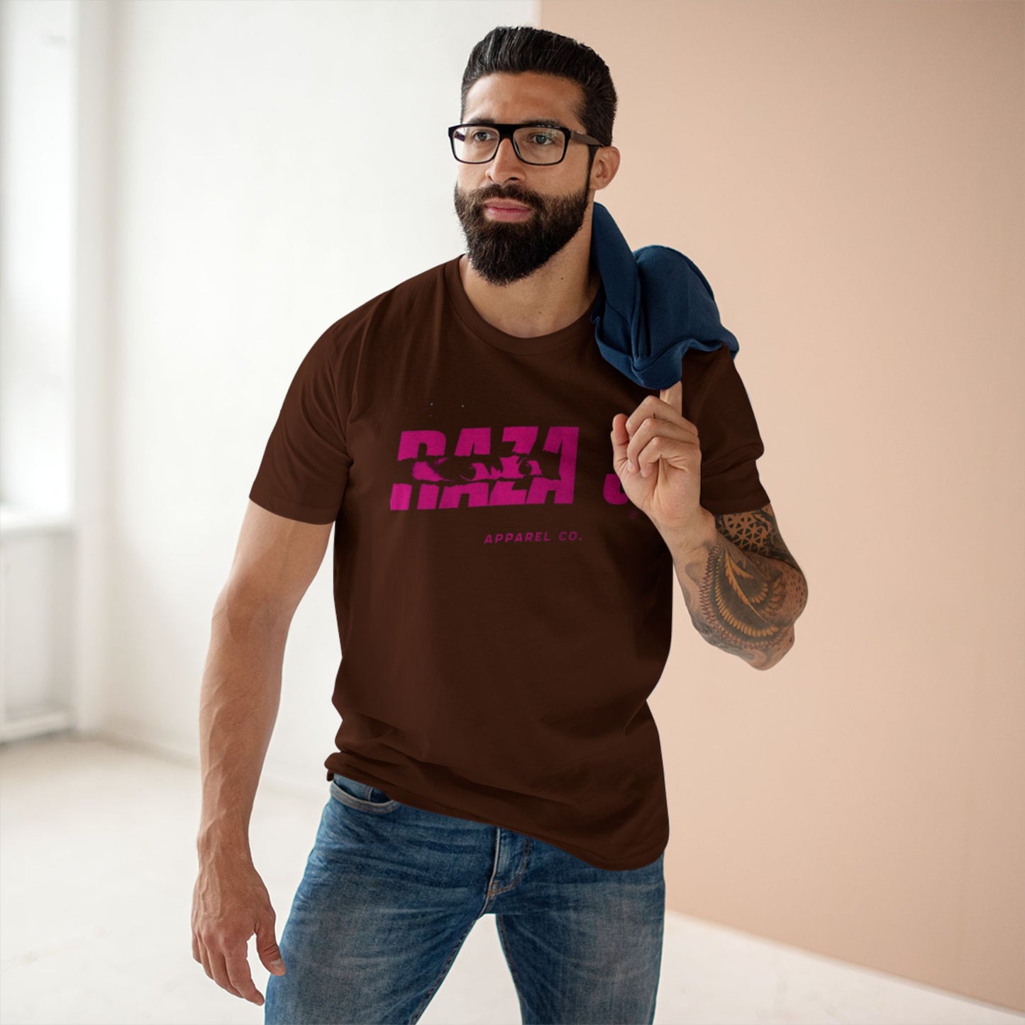 Stylish Graphic Tee, RAZA 3 Apparel Shirt, Casual Everyday Wear, Gift for Friends, Comfortable Summer Top