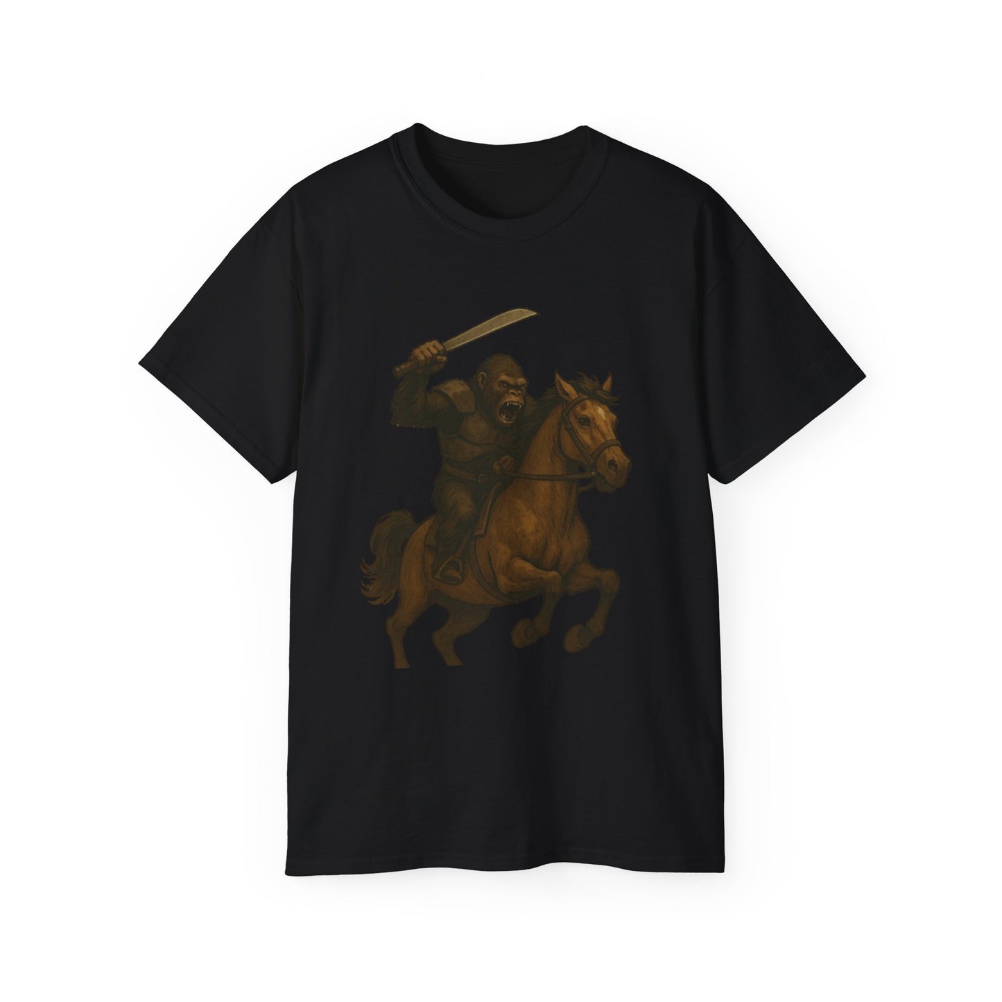 Epic Warrior Horse Riding Unisex Tee, Adventure T-Shirt, Gift for Horse Lovers, Cool Casual Wear, Birthday Present, Fun Graphic Tee