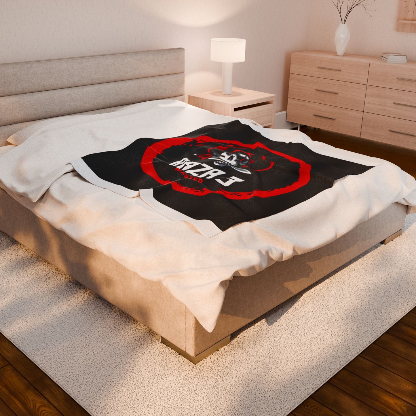 Pirate Skull Velveteen Plush Blanket - Cozy Throw, Warm Bedding, Perfect Gift for Gamers, Home Decor, Halloween, Cozy Nights