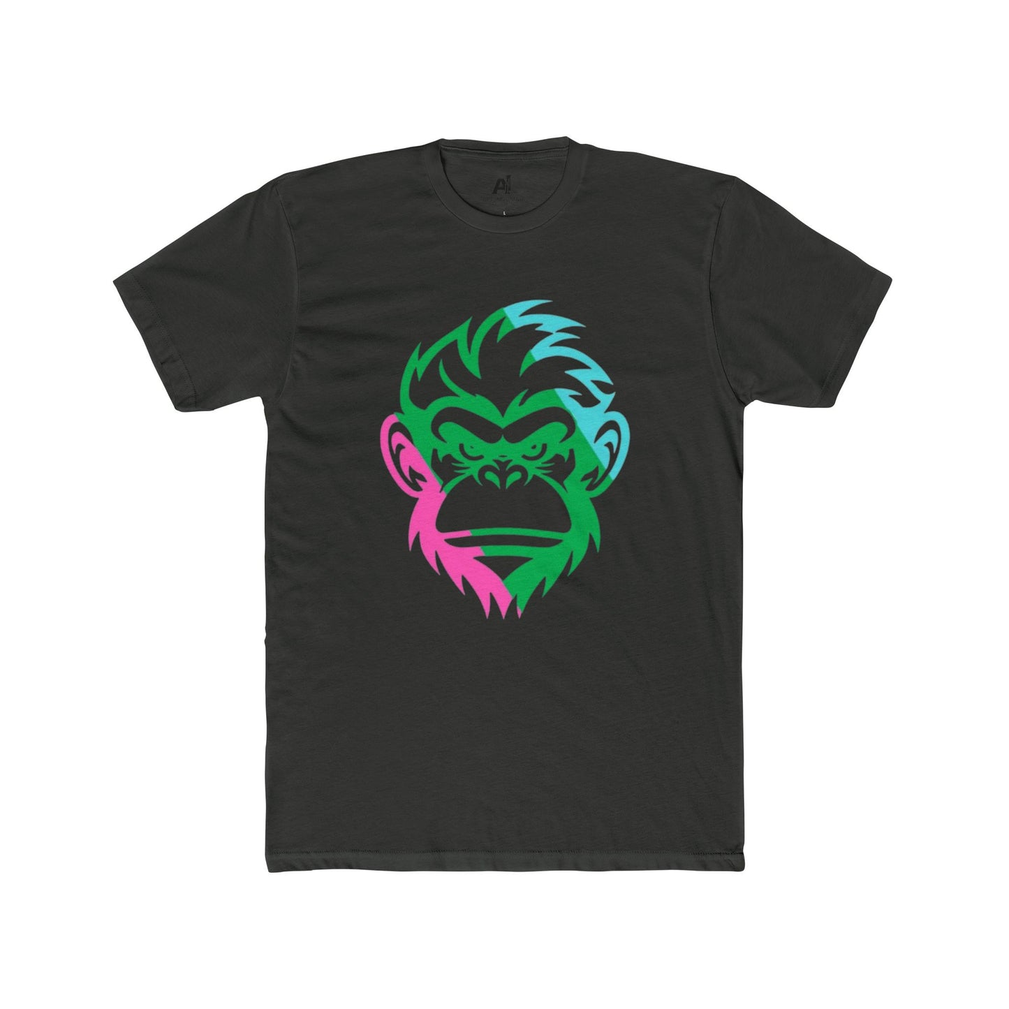 Unisex Cotton Crew Tee with Funky Ape Design, Funny Graphic Tee for Animal Lovers, Casual Wear, Gift for Birthdays, Unique T-Shirt